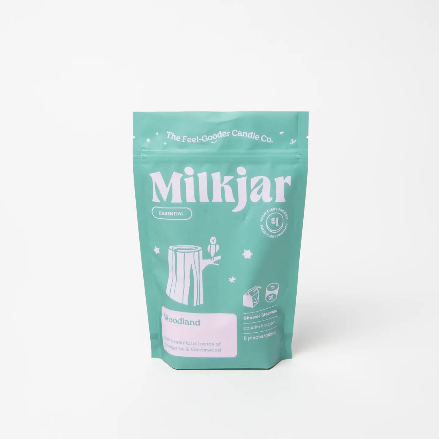 Woodland Shower Steamers — Milk Jar