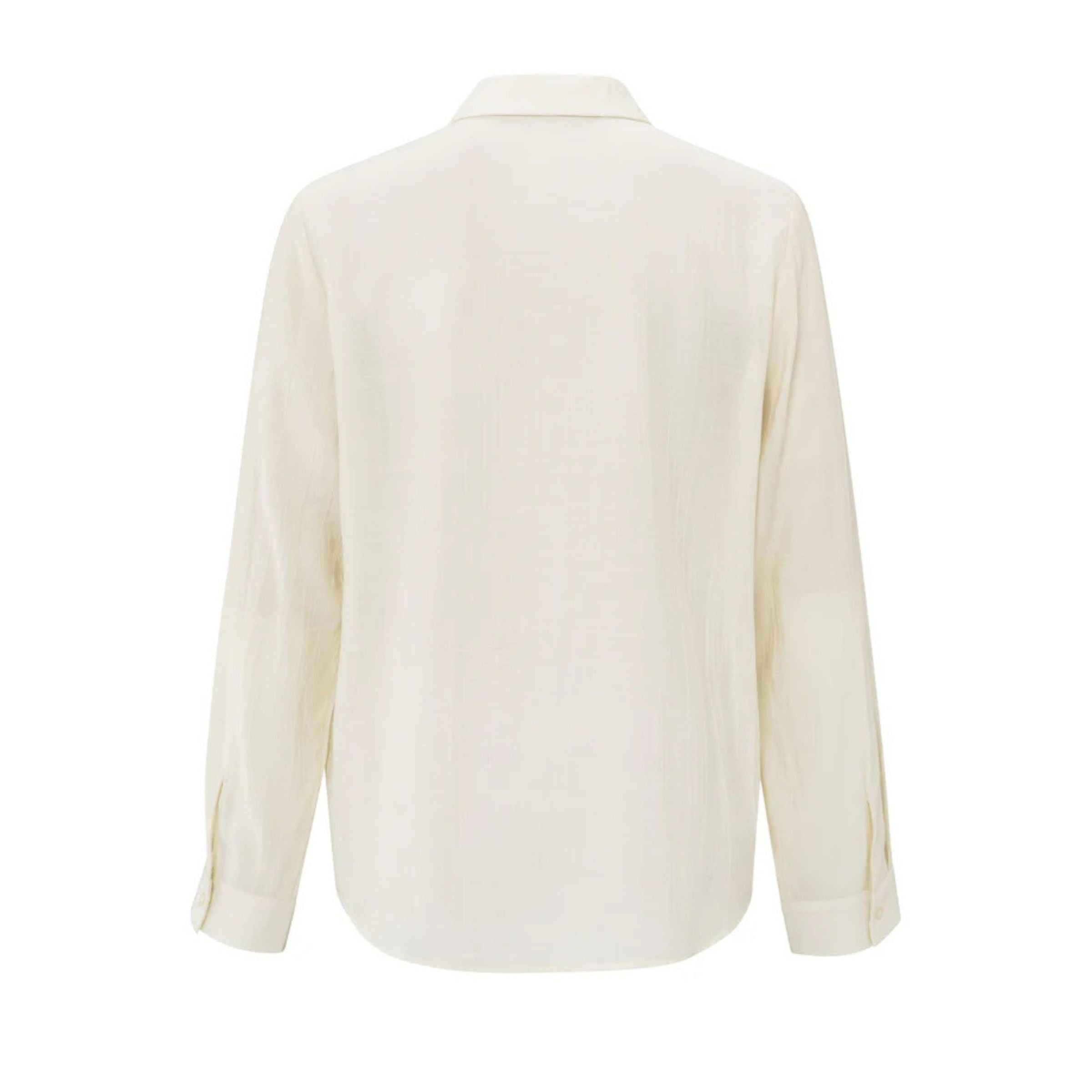 YAYA Textured Blouse — Off White