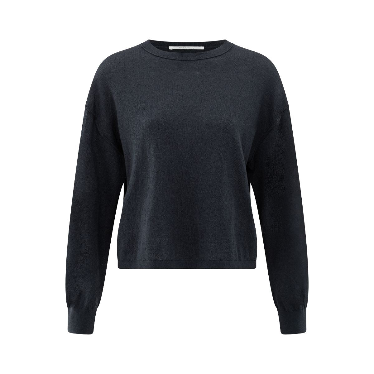 YAYA Textured Knitted Sweater — Inkwell Blue