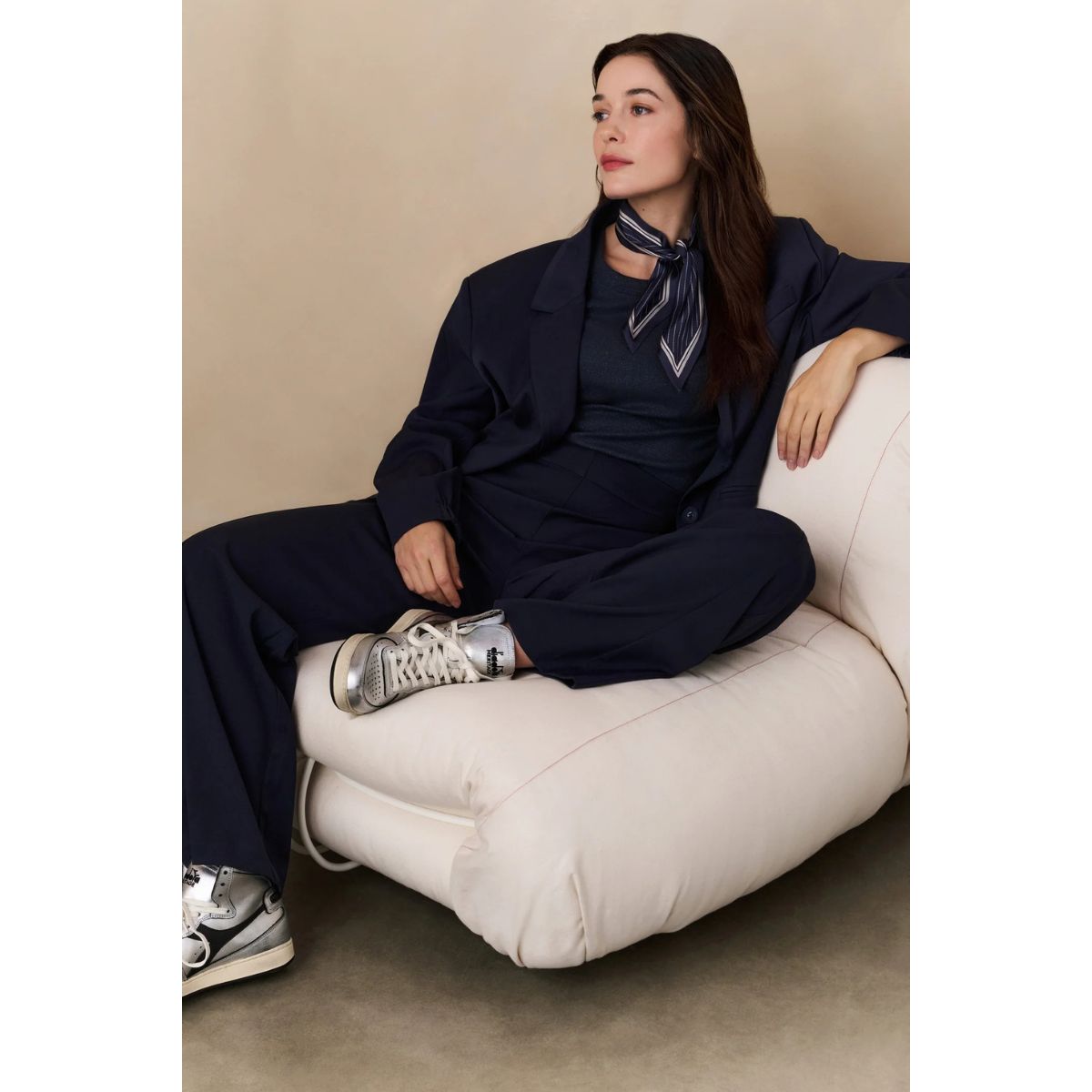 YAYA Woven Wide Leg Pants — Inkwell Blue