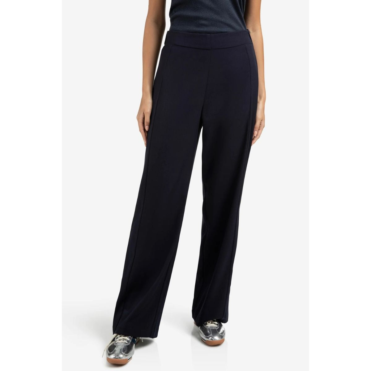 YAYA Woven Wide Leg Pants — Inkwell Blue