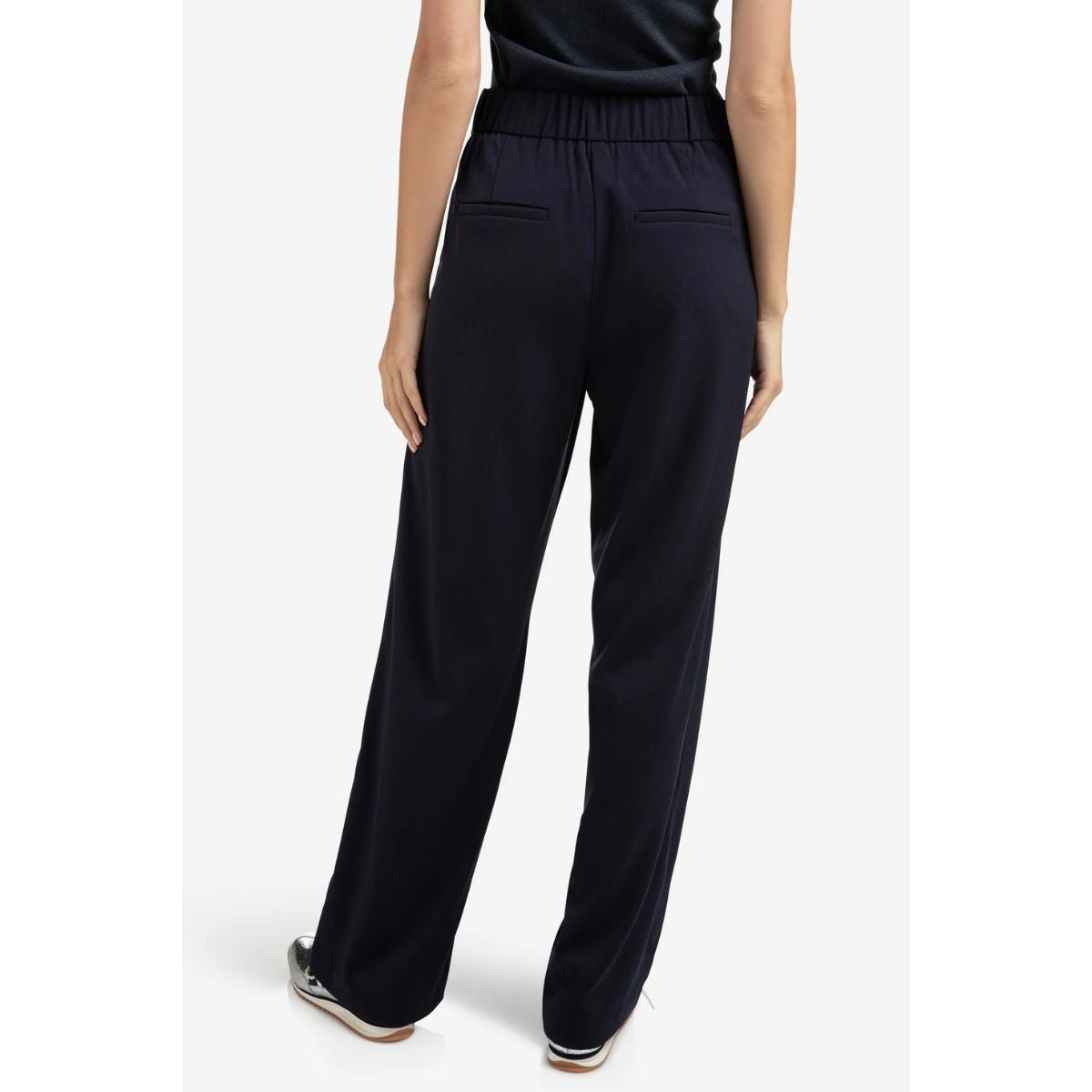 YAYA Woven Wide Leg Pants — Inkwell Blue