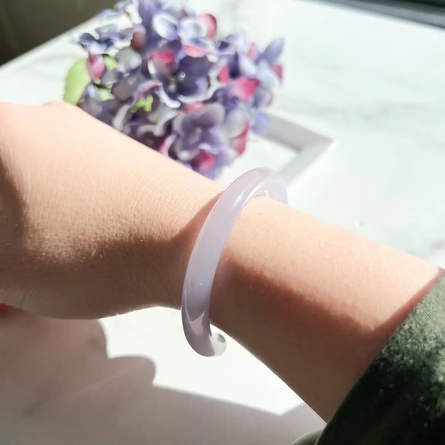 Bracelet jonc en acétate