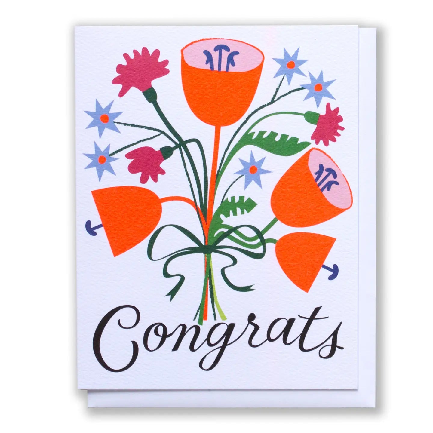 Bouncy Floral Congrats Card - Public Mercantile