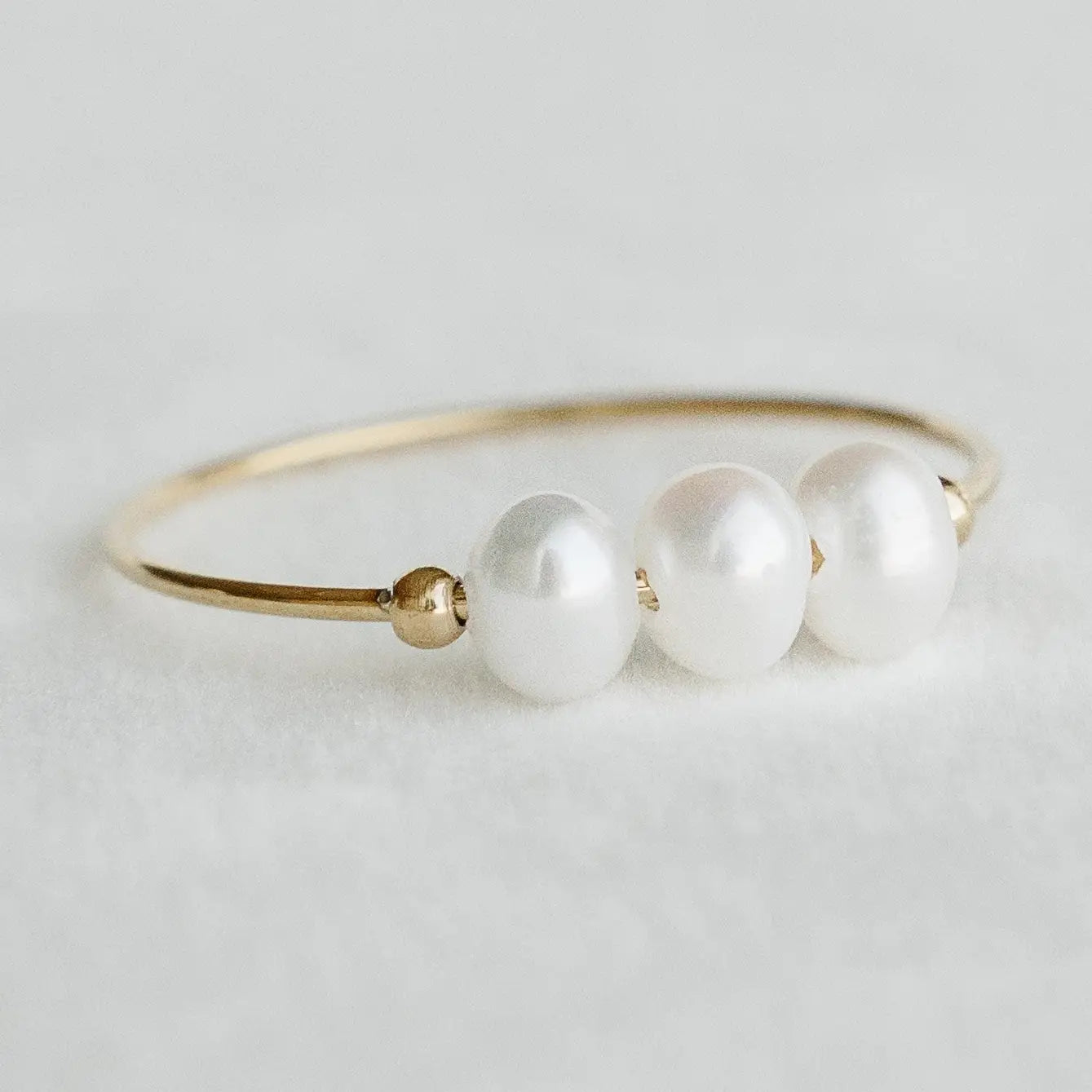 Luna Trio Pearl Ring - Public Mercantile
