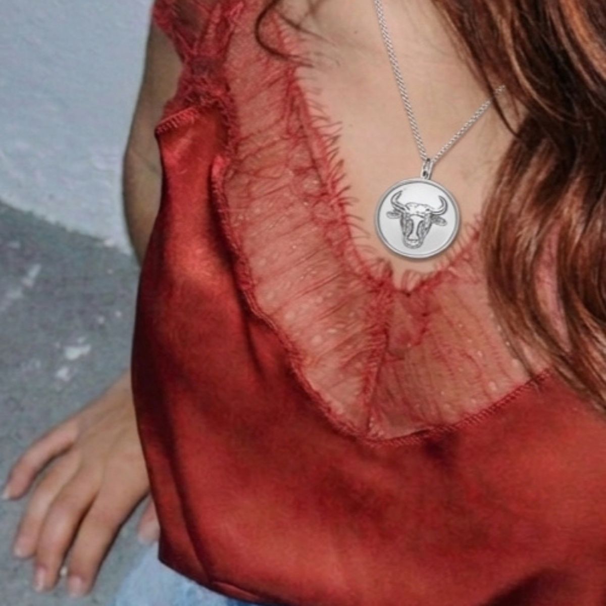 Baroque Pearl Zodiac Silver Necklace - Public Mercantile