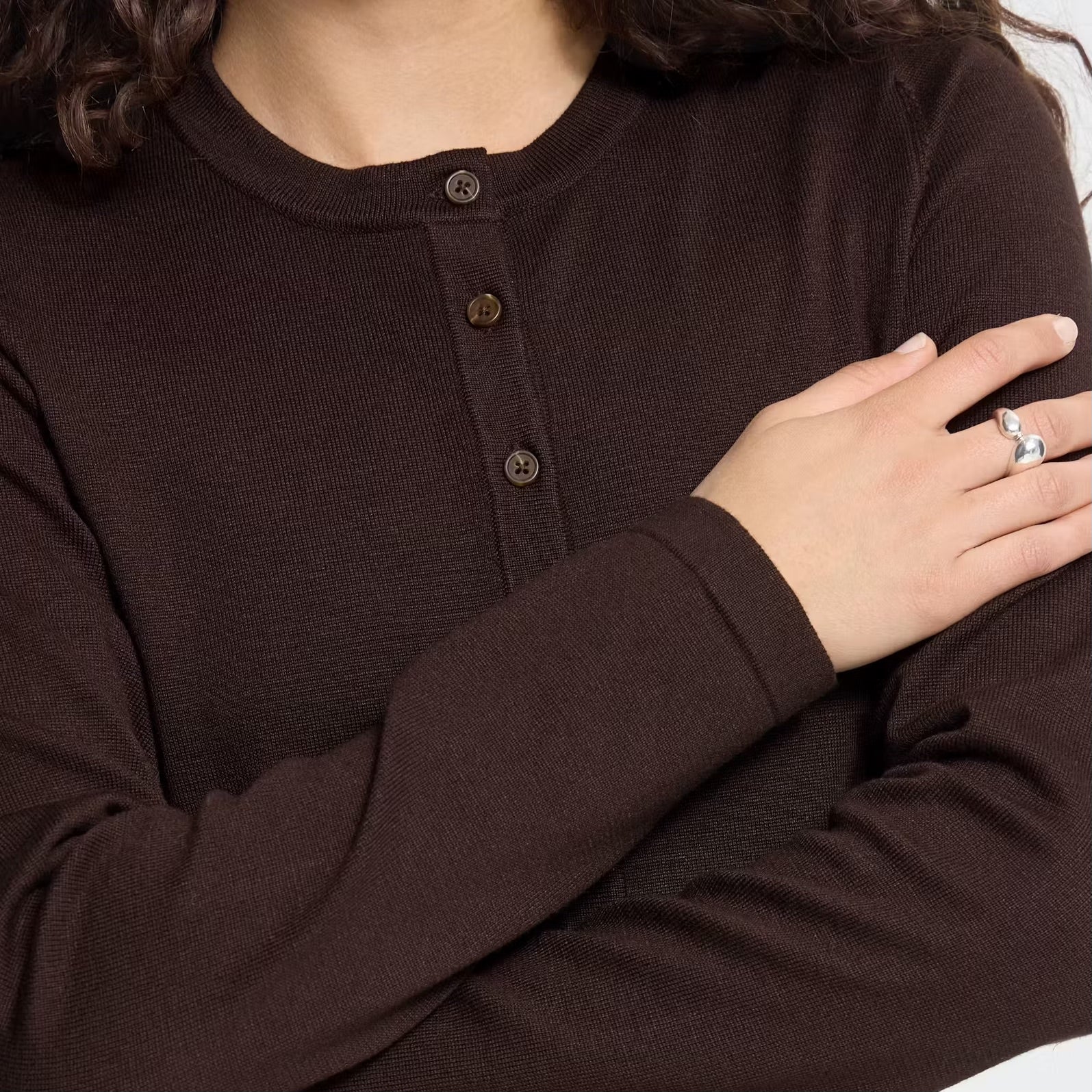 Chemise boutonnée Linno — Écru
