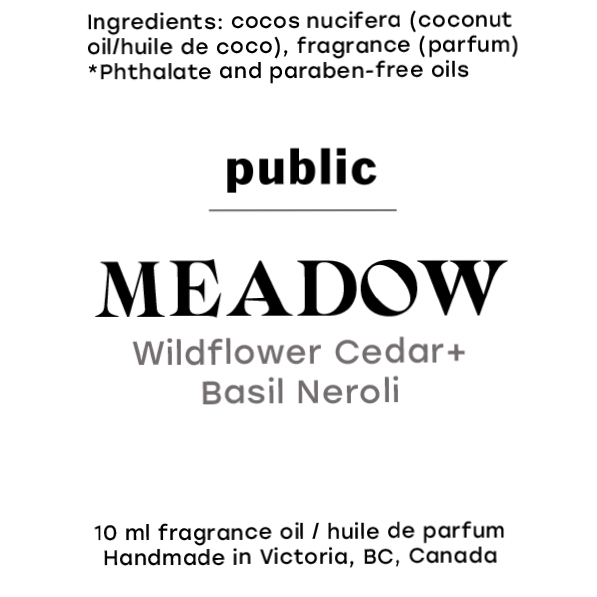 Meadow Perfume Oil — Public