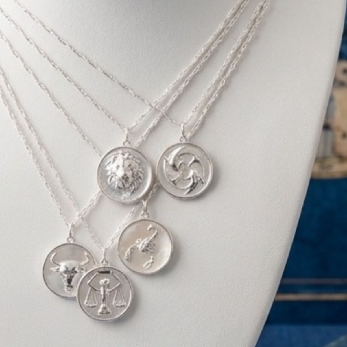 Baroque Pearl Zodiac Silver Necklace - Public Mercantile