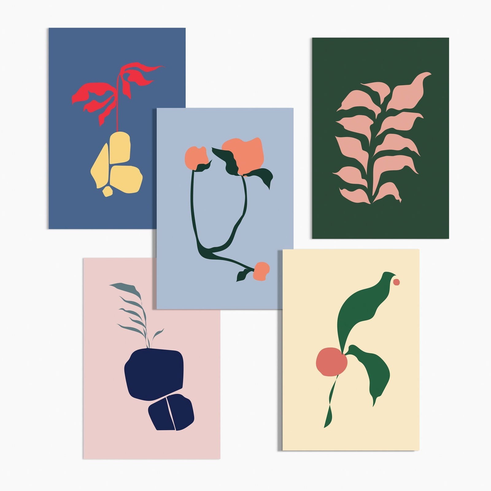 Abstract Flora Postcards - Public Mercantile