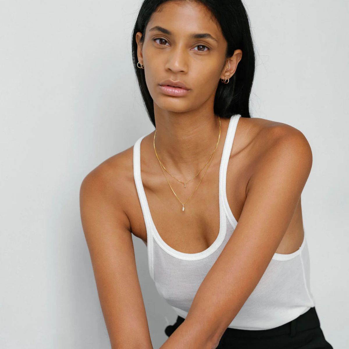 Allo Topaz Charm Necklace — Lisbeth