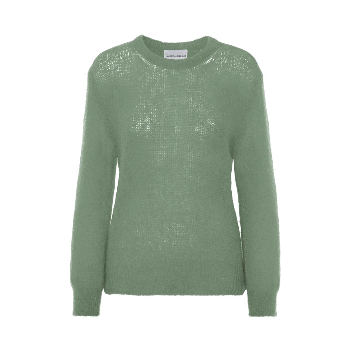 American Dreams Ulla Crewneck Sweater — Dusty Green - Public Mercantile