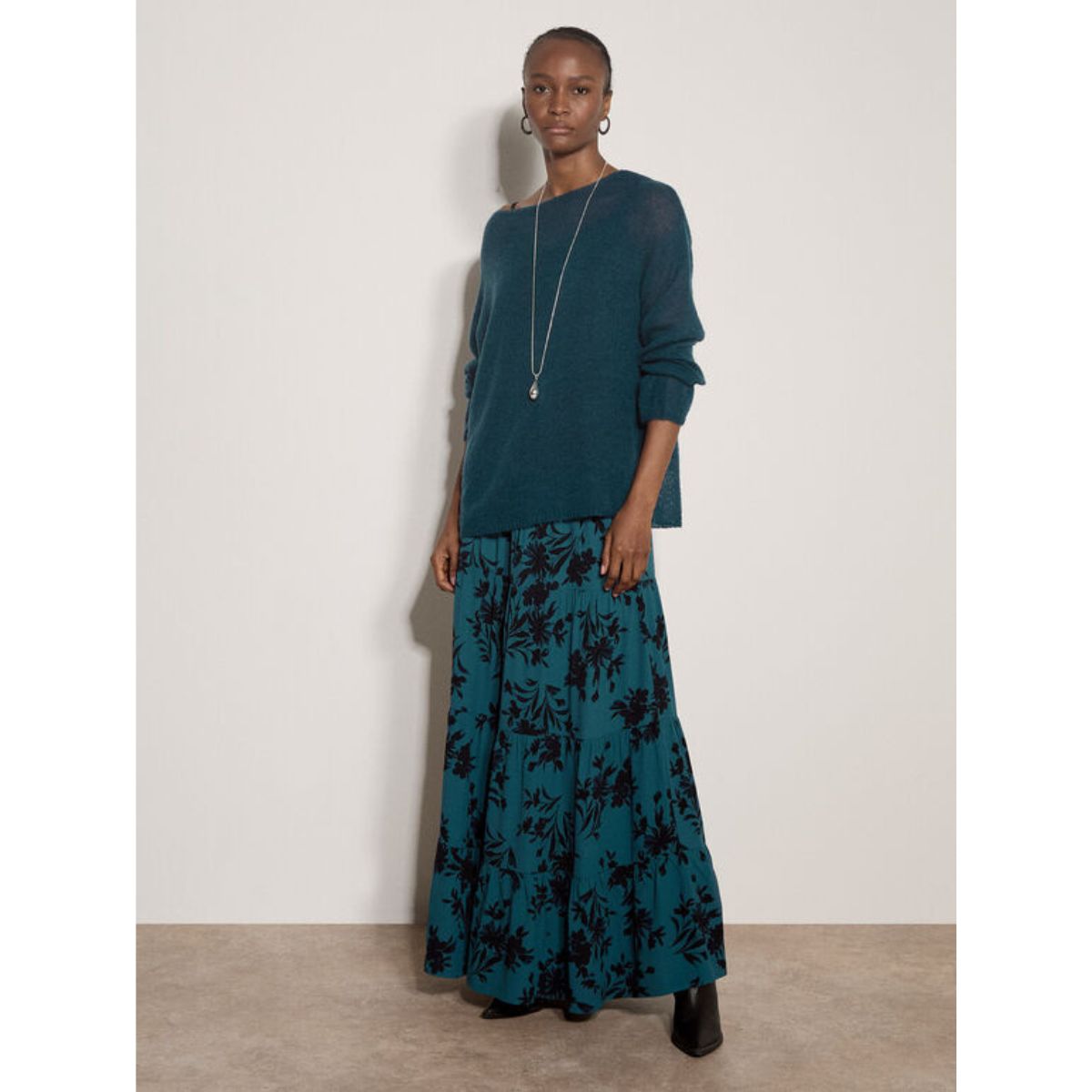 Oversized Mohair Sweater — Teal - Public Mercantile