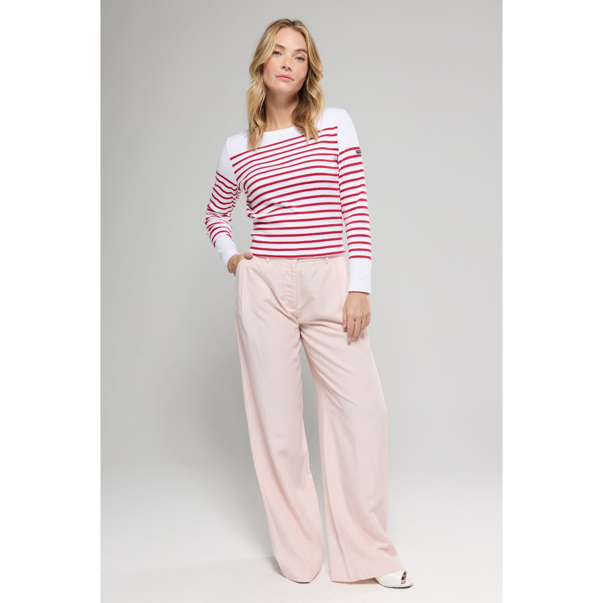 Armor-lux Original Marinière - White/Red