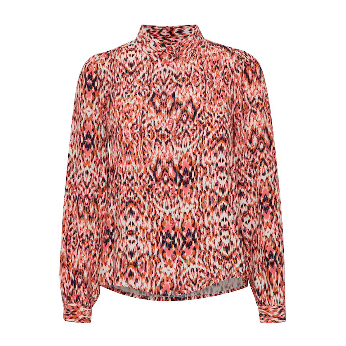 Atelier Rêve Amie Ikat Long-Sleeve Blouse - Public Mercantile