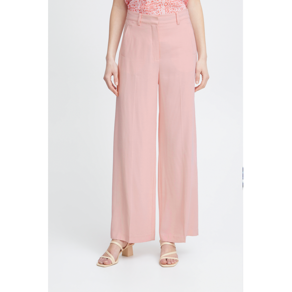 Atelier Rêve Leono Woven Trousers — Silver Pink - Public Mercantile