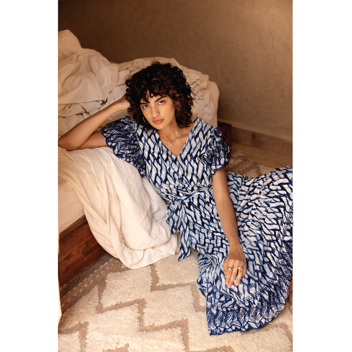 Atelier Rêve Nellio Waterline Print Dress - Public Mercantile