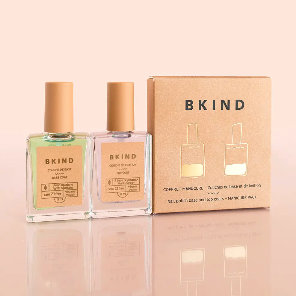 BKIND Manicure Pack Duo — Base & Top Coat - Public Mercantile