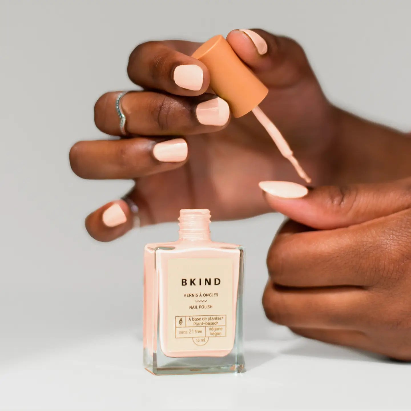 BKIND Plant-Based Nail Polish — French Pink