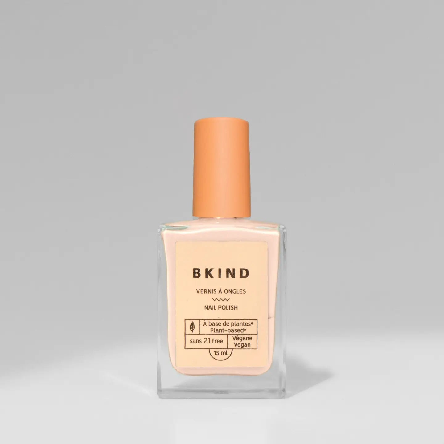 BKIND Plant-Based Nail Polish — French Pink