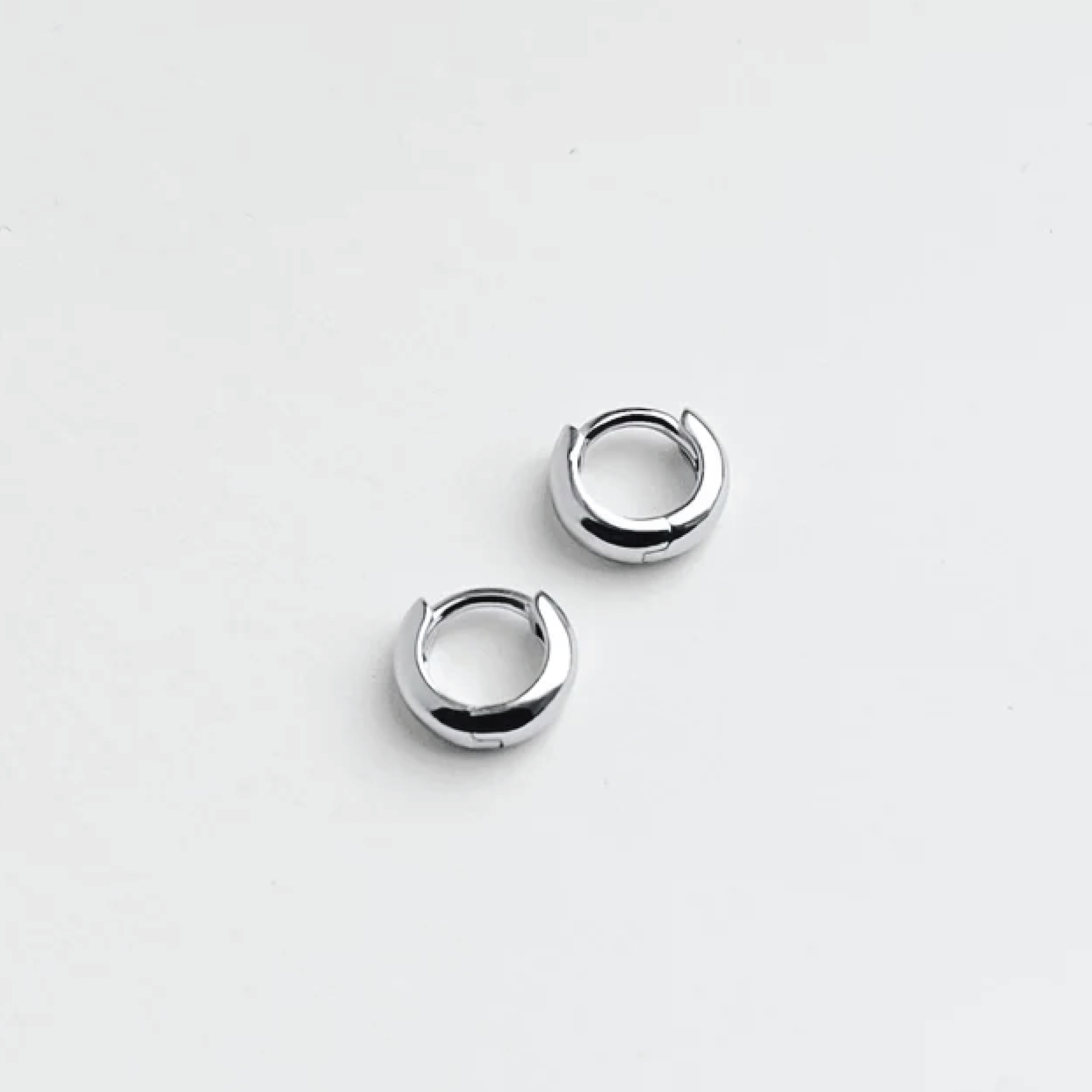 Baby Norma Huggie Hoops Silver - Kara Yoo - Public Mercantile