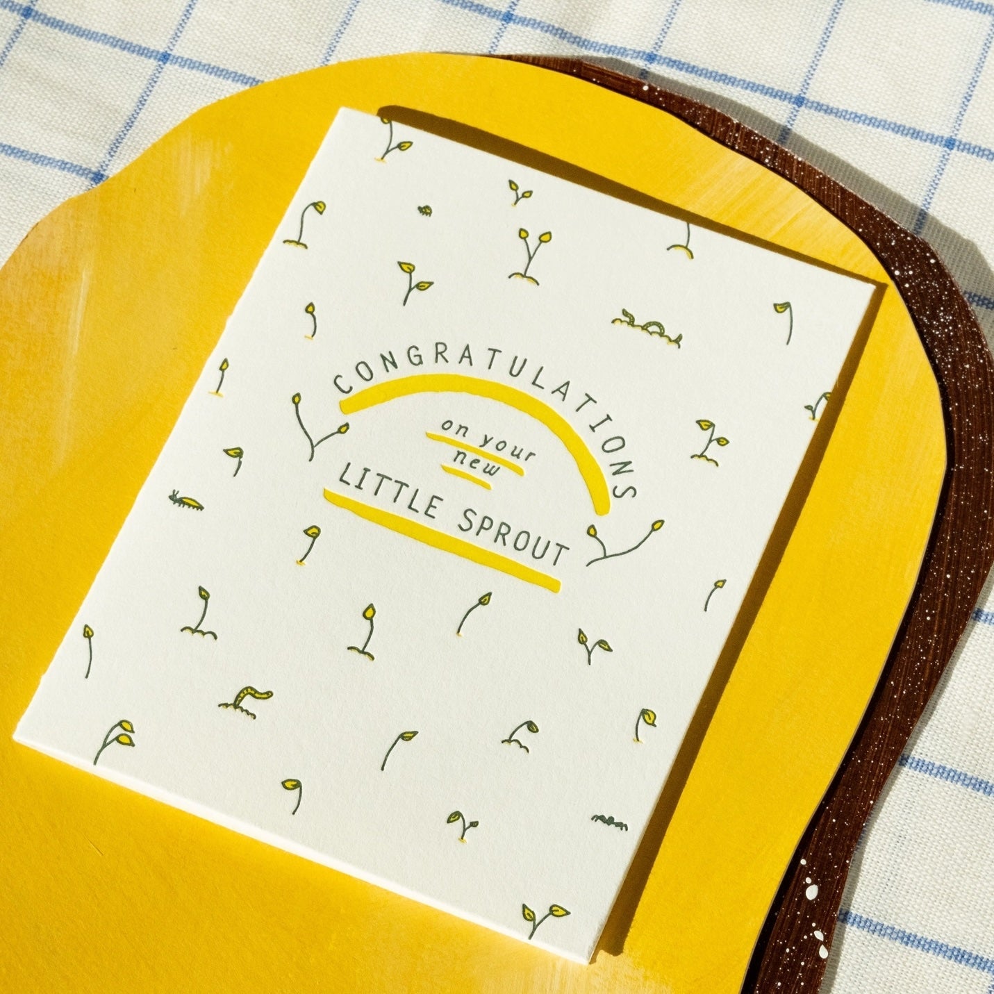 Baby Sprout Letterpress Card - Public Mercantile