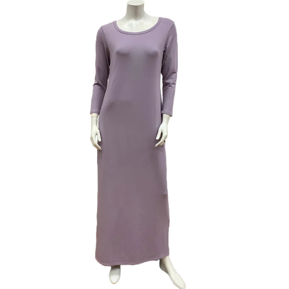 Bamboo French Terry Maxi Sneaker Dress — Wisteria - Public Mercantile