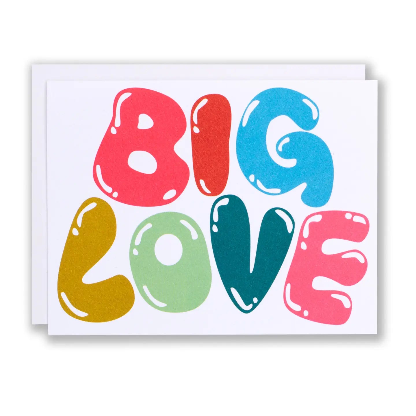 Big Multi-Coloured Love Card - Public Mercantile