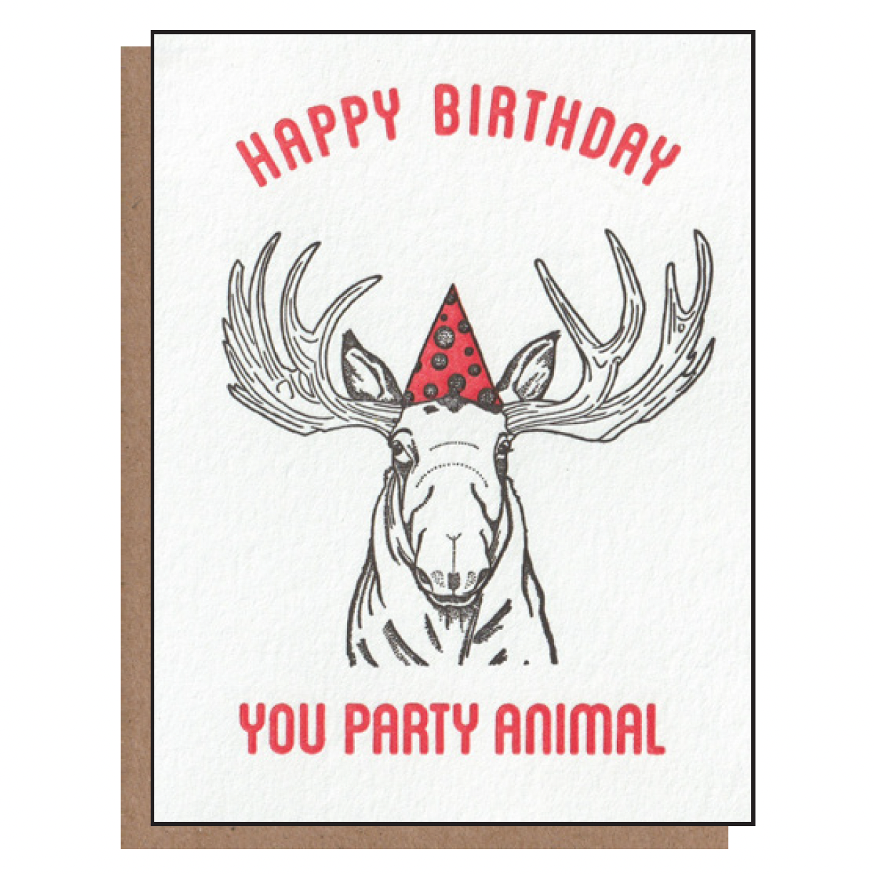 Birthday Moose Card - Public Mercantile