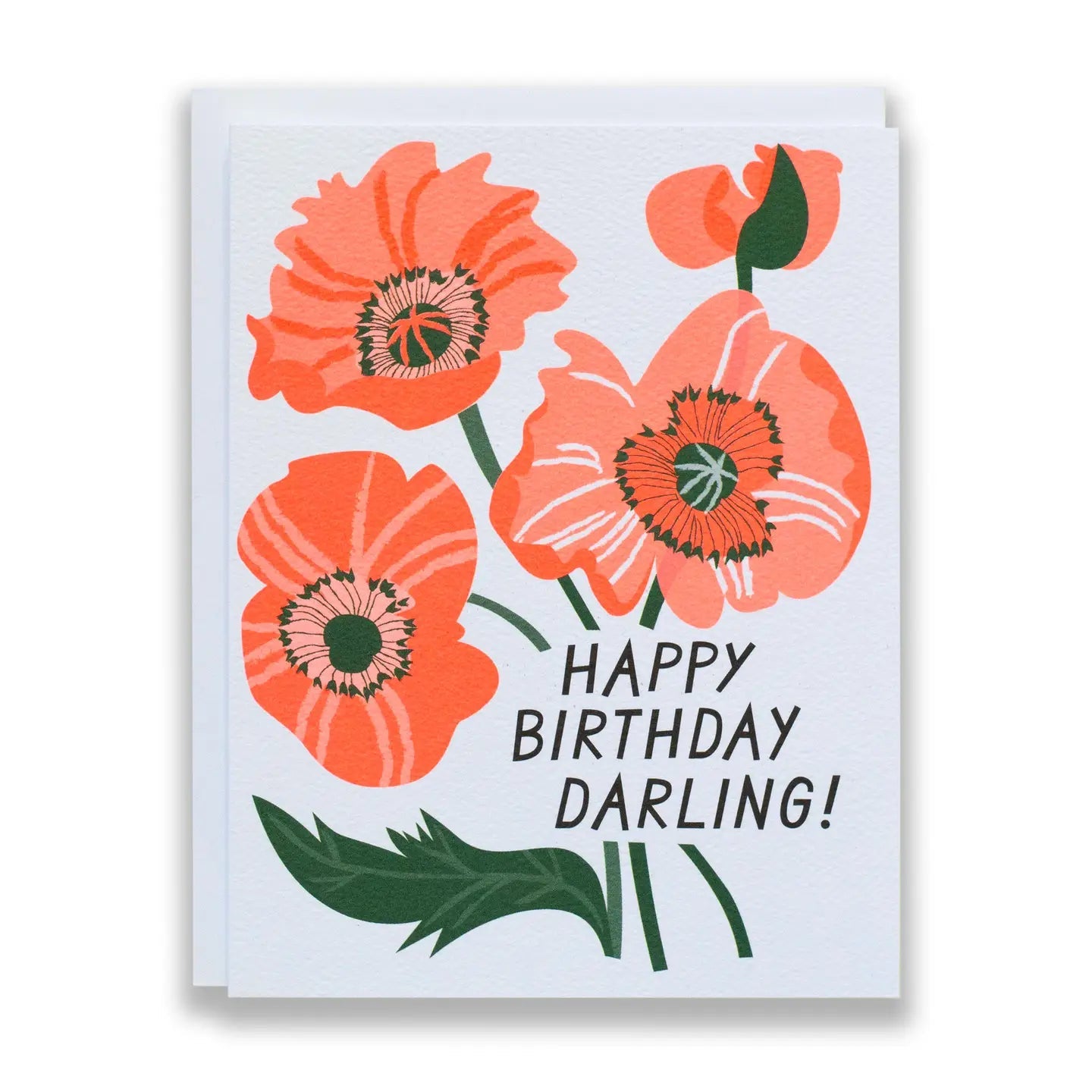 Birthday Poppies Card - Public Mercantile