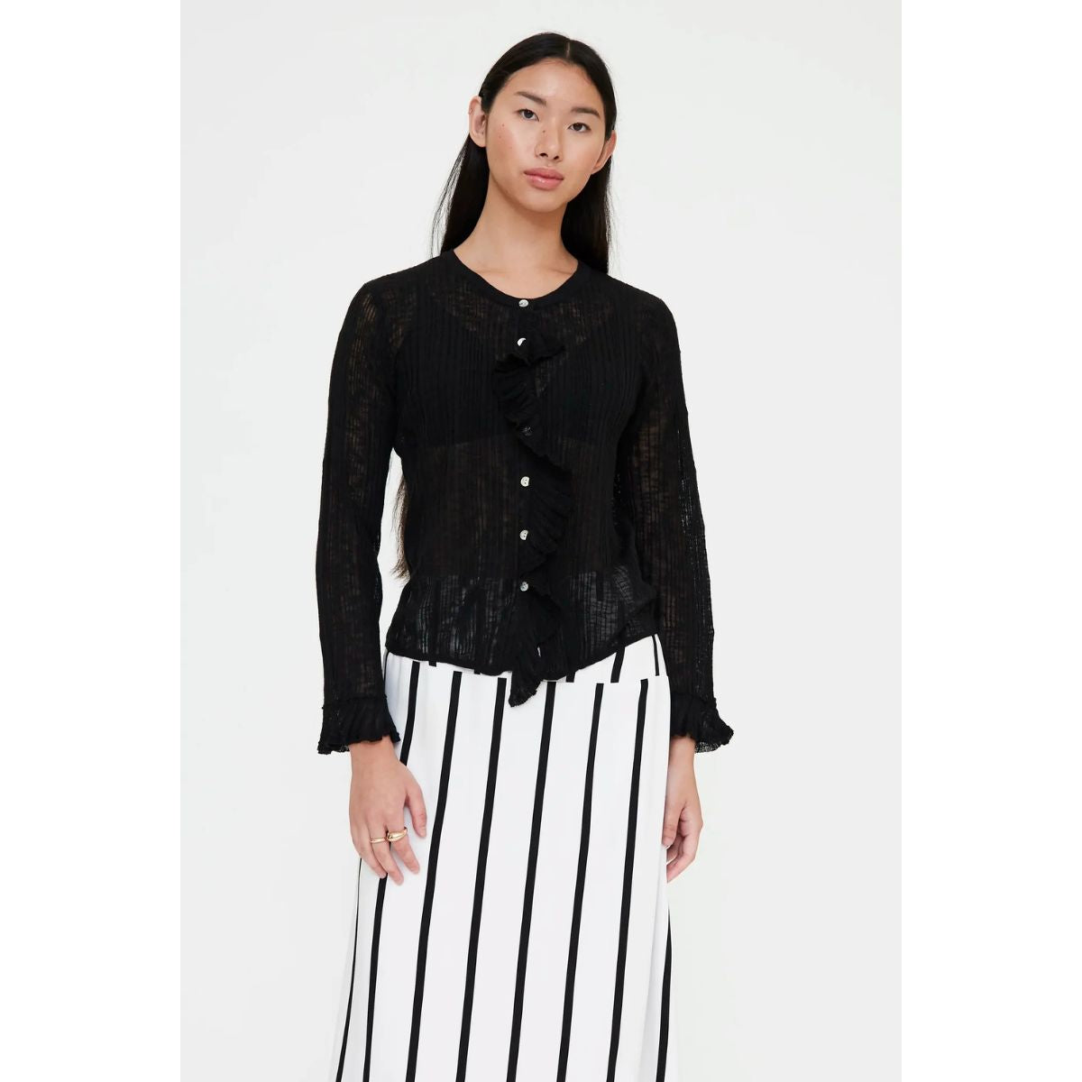 Black Sheer Cardigan — Wild Pony - Public Mercantile