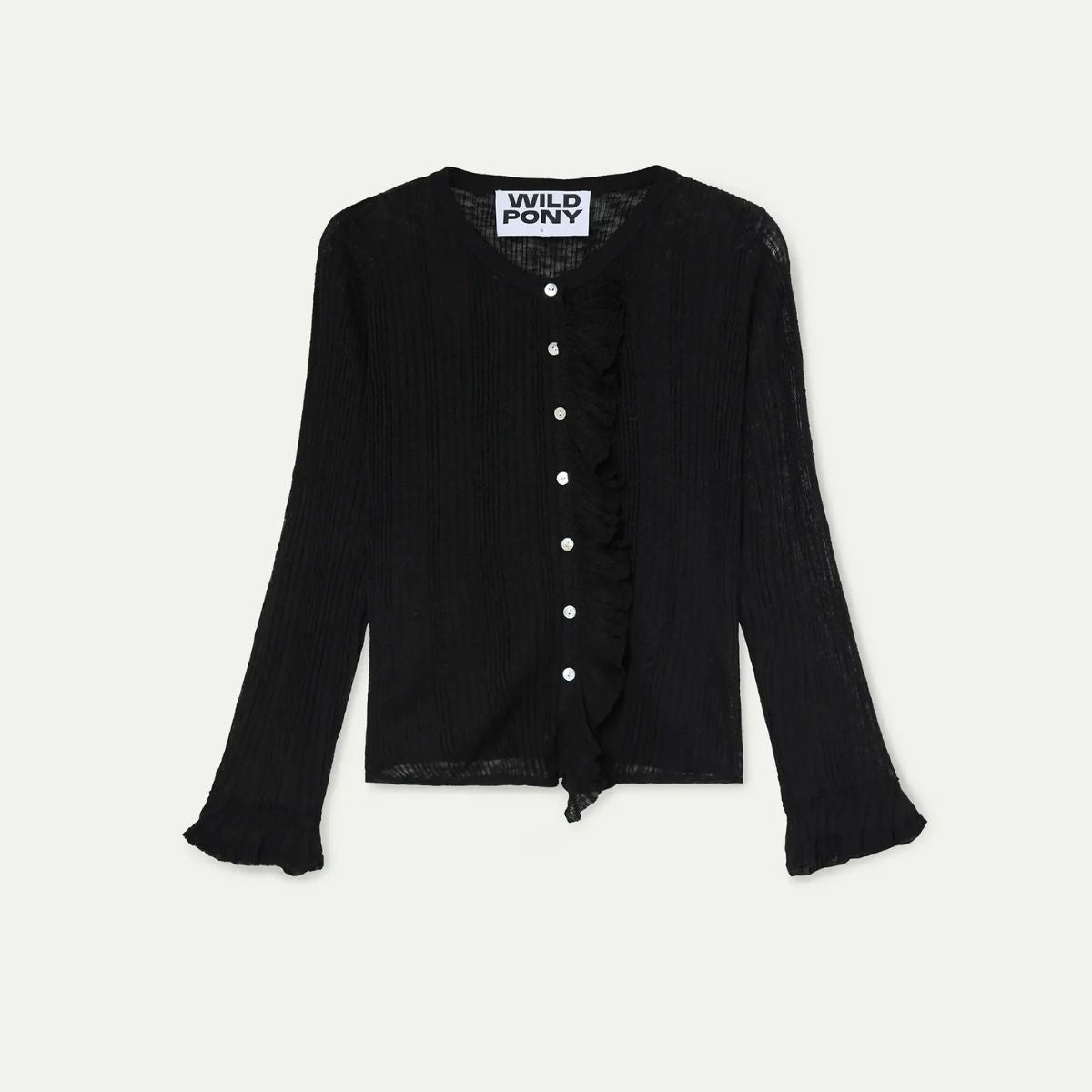 Black Sheer Cardigan — Wild Pony - Public Mercantile