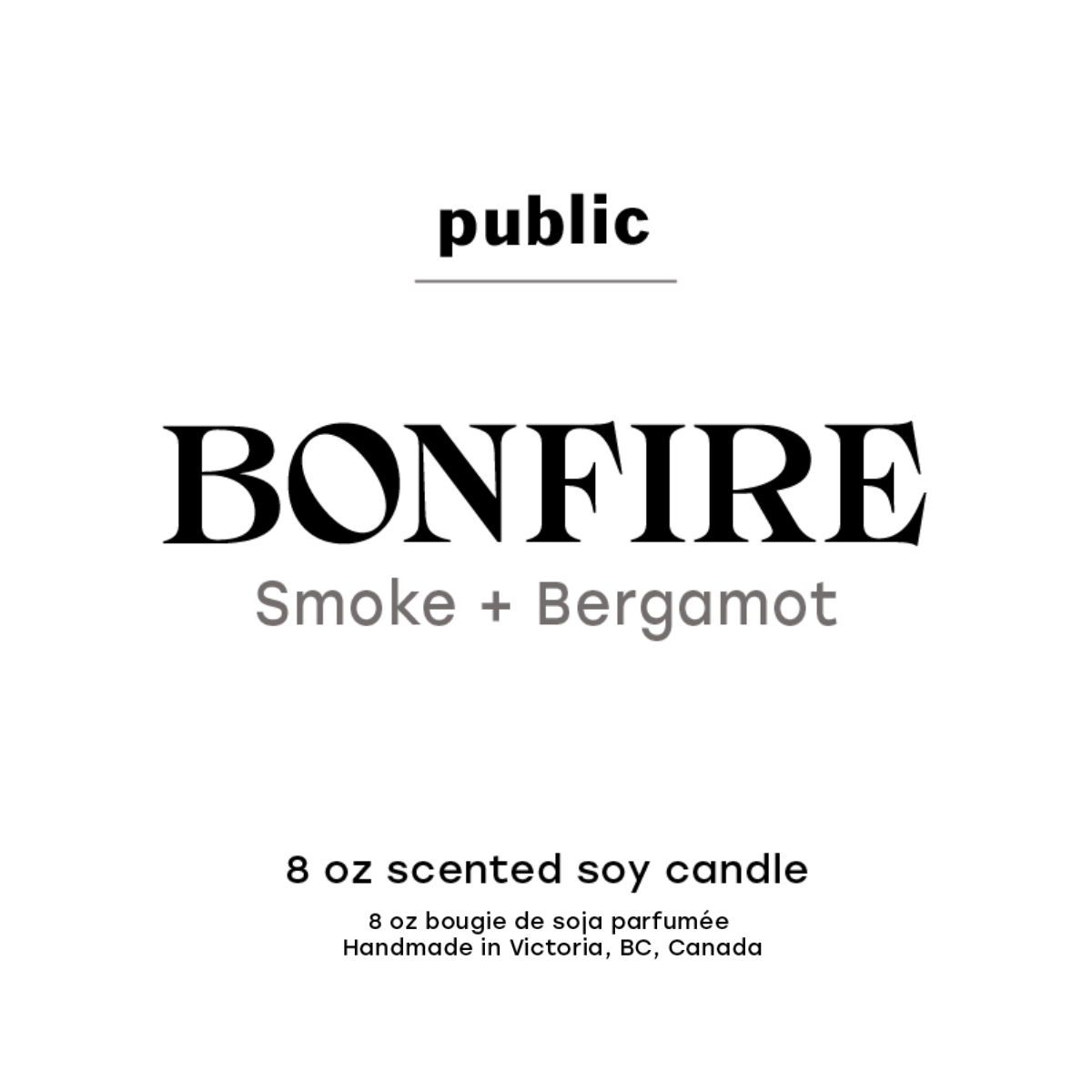 Bonfire Soy Candle — Public
