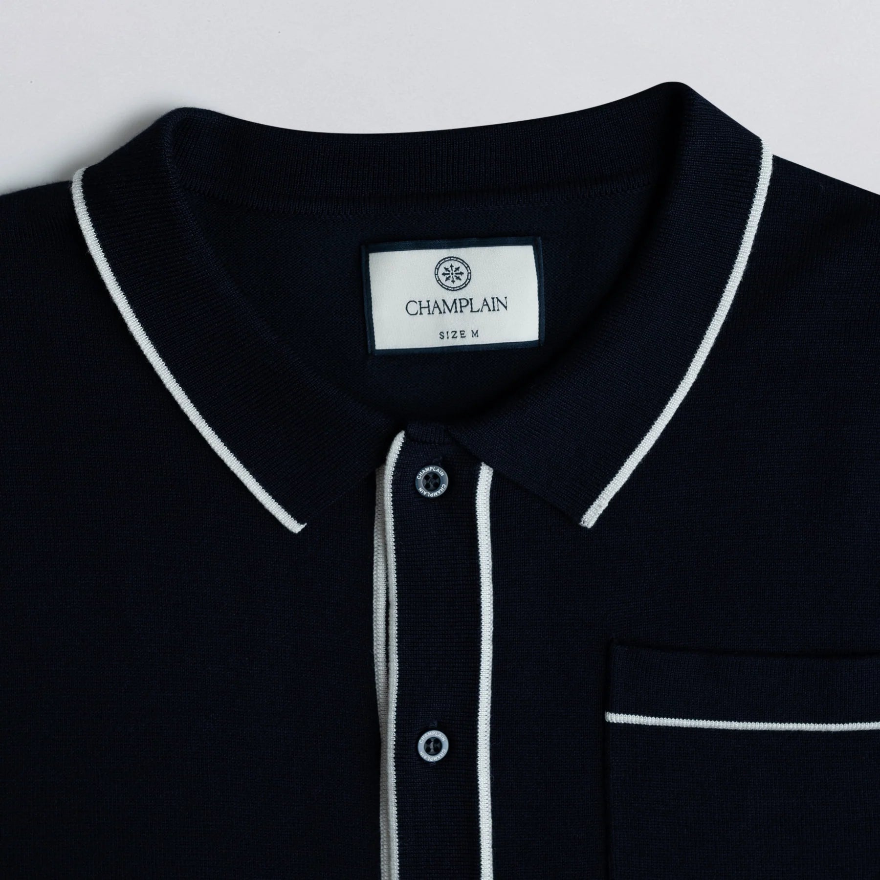 Button Down Polo Shirt - Navy — Champlain - Public Mercantile