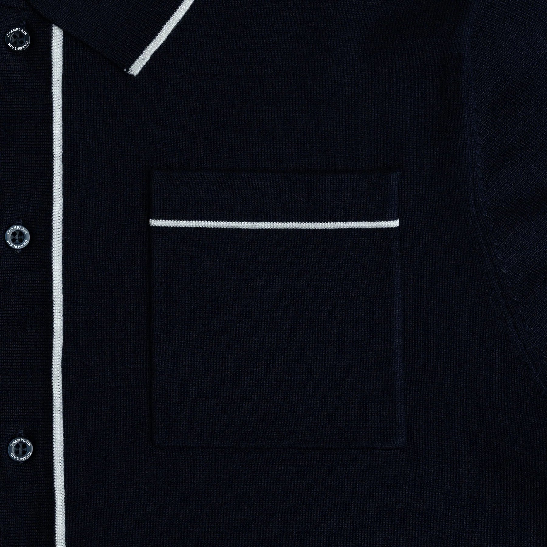 Button Down Polo Shirt - Navy — Champlain - Public Mercantile