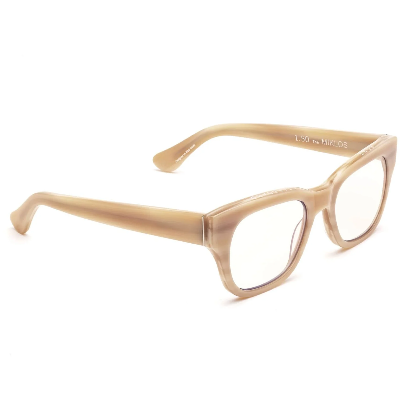 Caddis Miklos Reading Glasses - Polished Bone - Public Mercantile