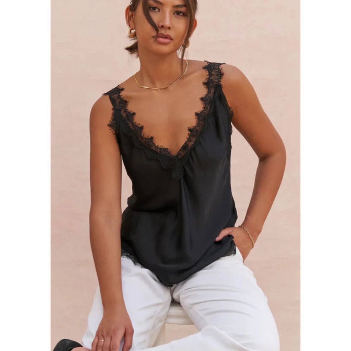 Solange Camisole — Black - Public Mercantile