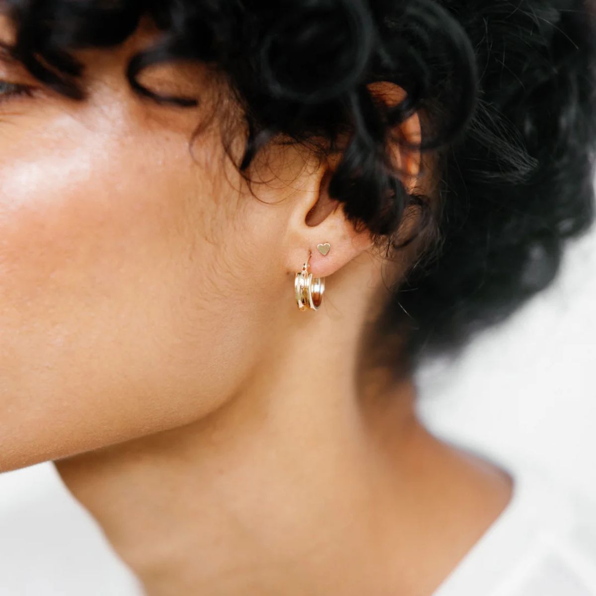 Coeur Gold Stud Earrings — Lisbeth - Public Mercantile