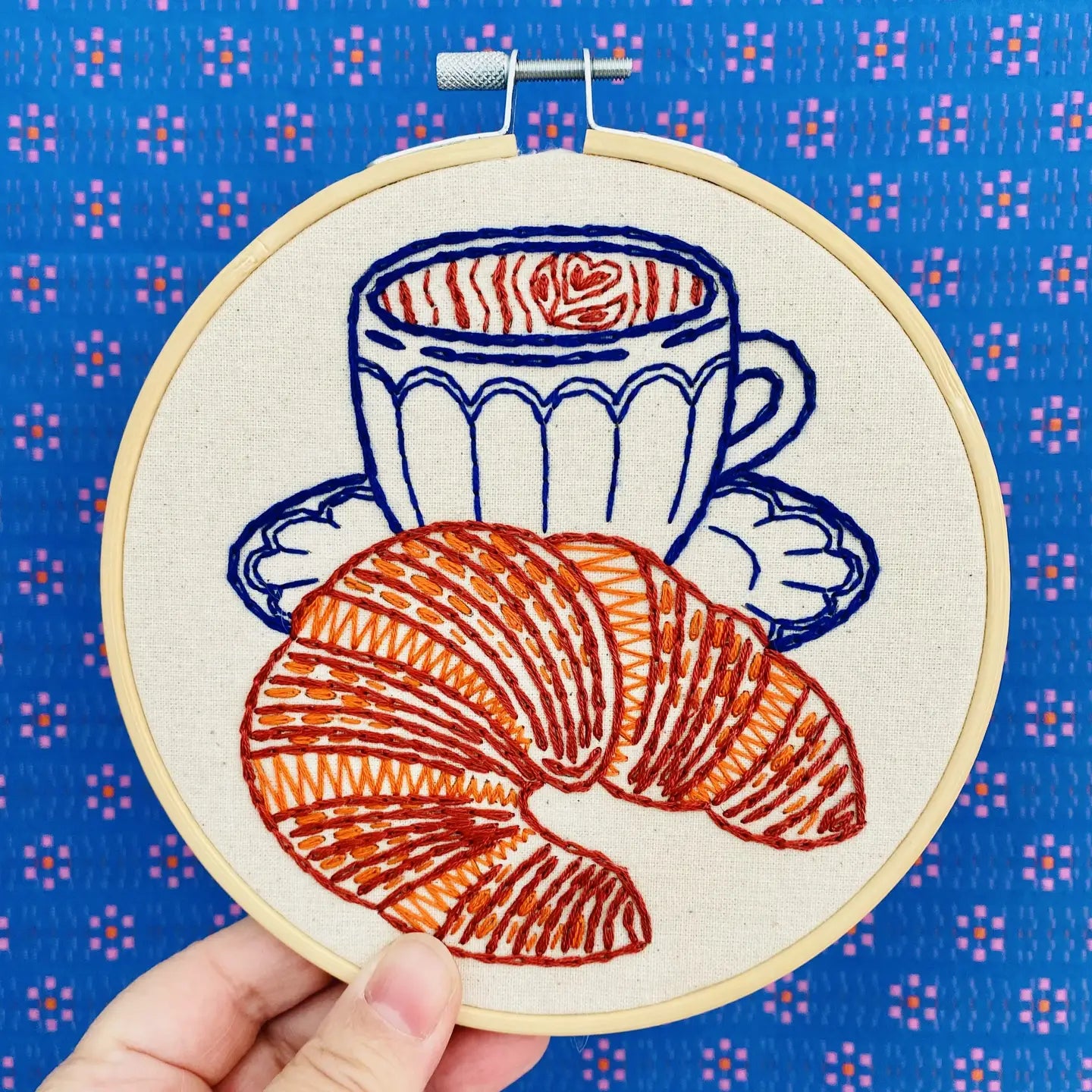 Croissant Complete Embroidery Kit - Public Mercantile