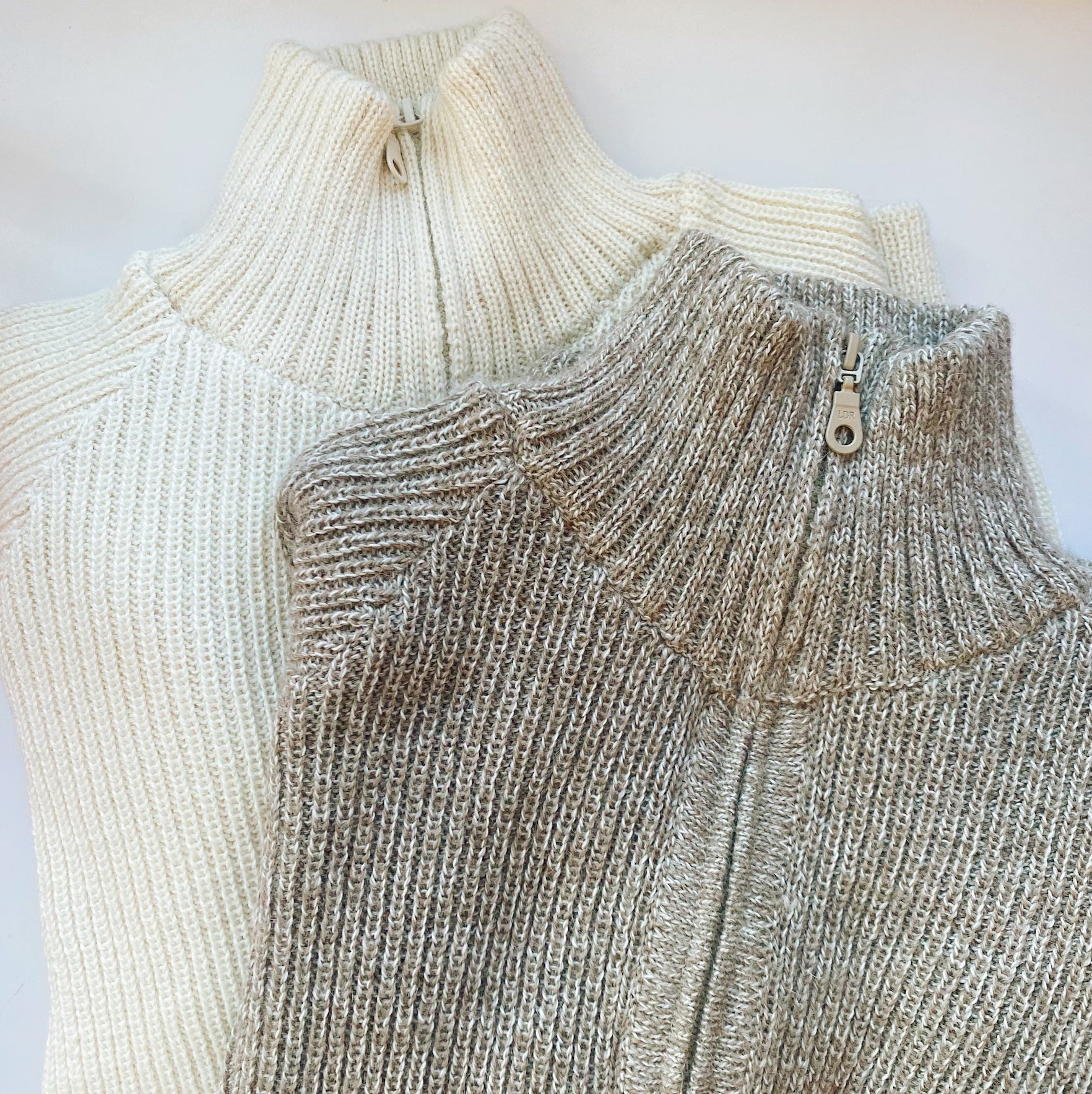 Dorado Alpaca 3/4 Zip Sweater — Cream