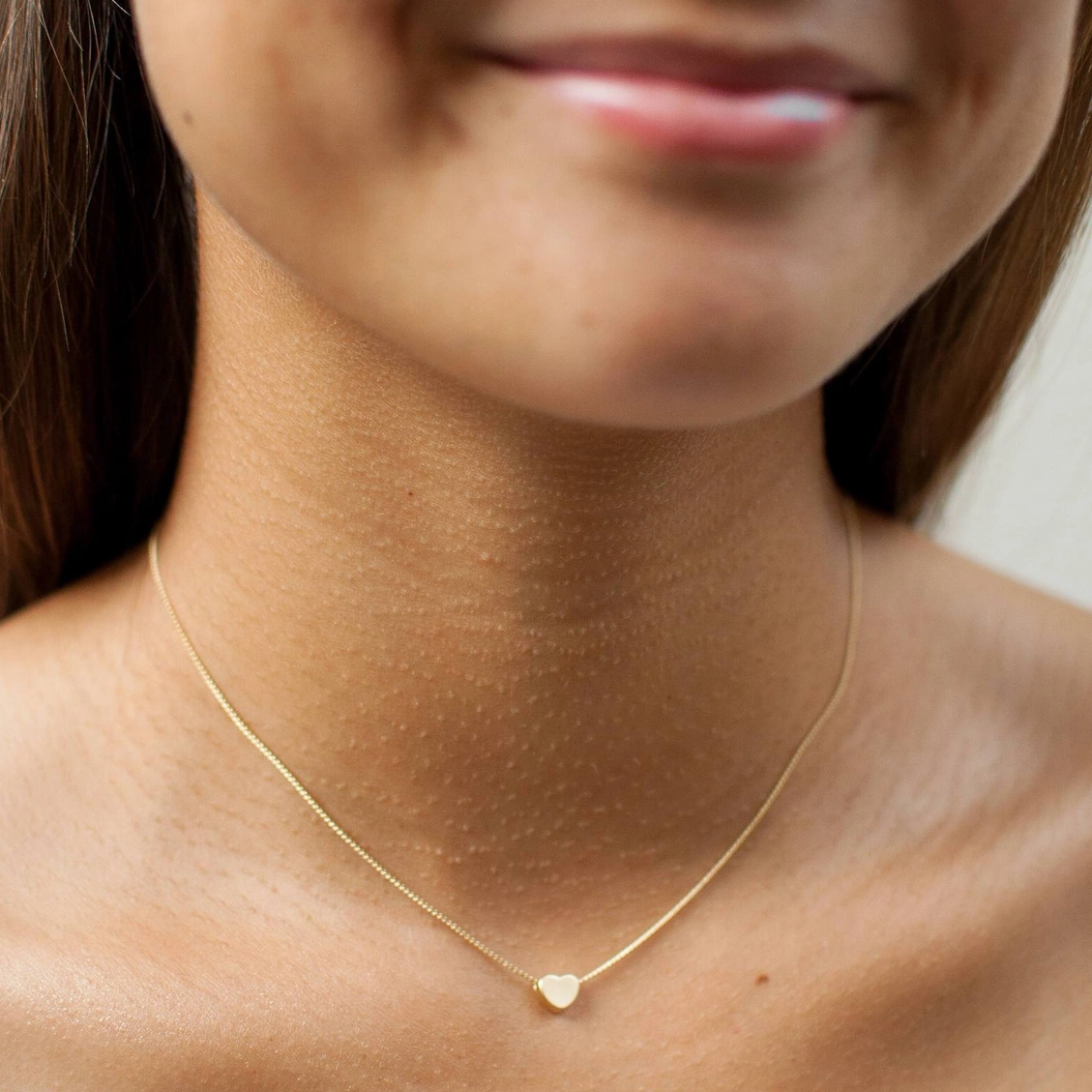 Dainty Heart Necklace — Gold - Public Mercantile