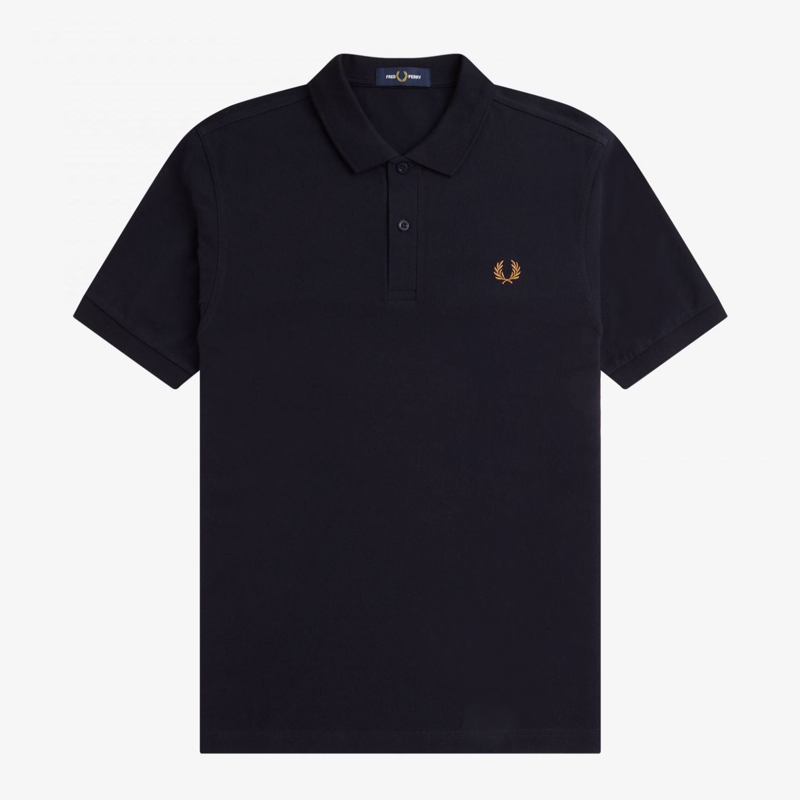 Fred Perry Tennis Shirt — Navy/Dark Caramel - Public Mercantile