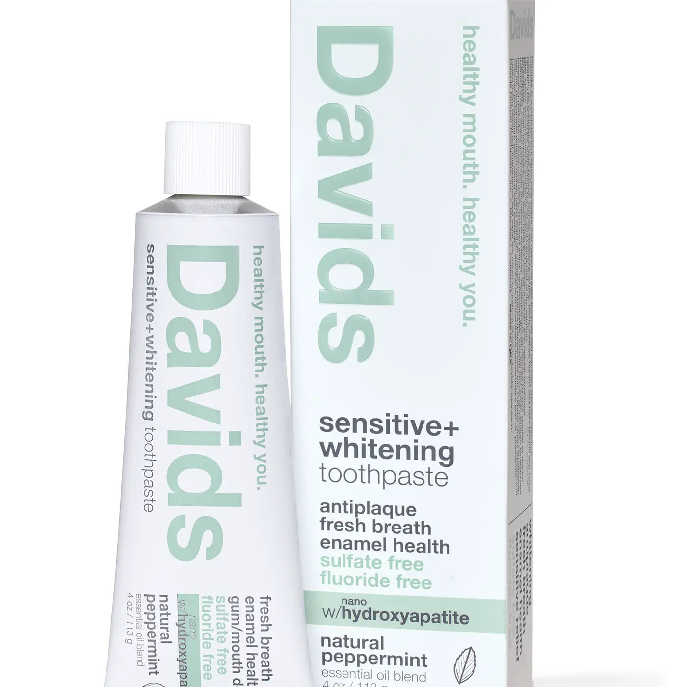 Davids Sensitive+Whitening Nano-Hydroxyapatite Premium Toothpaste | Peppermint