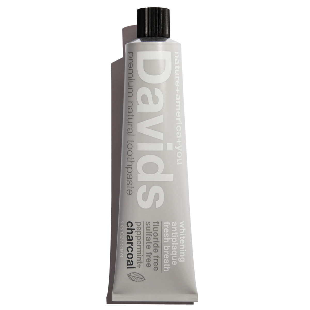 Davids Toothpaste | charcoal+peppermint - Public Mercantile