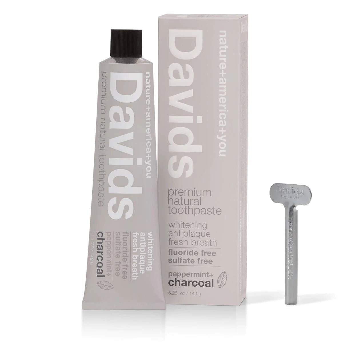 Davids Toothpaste | charcoal+peppermint - Public Mercantile