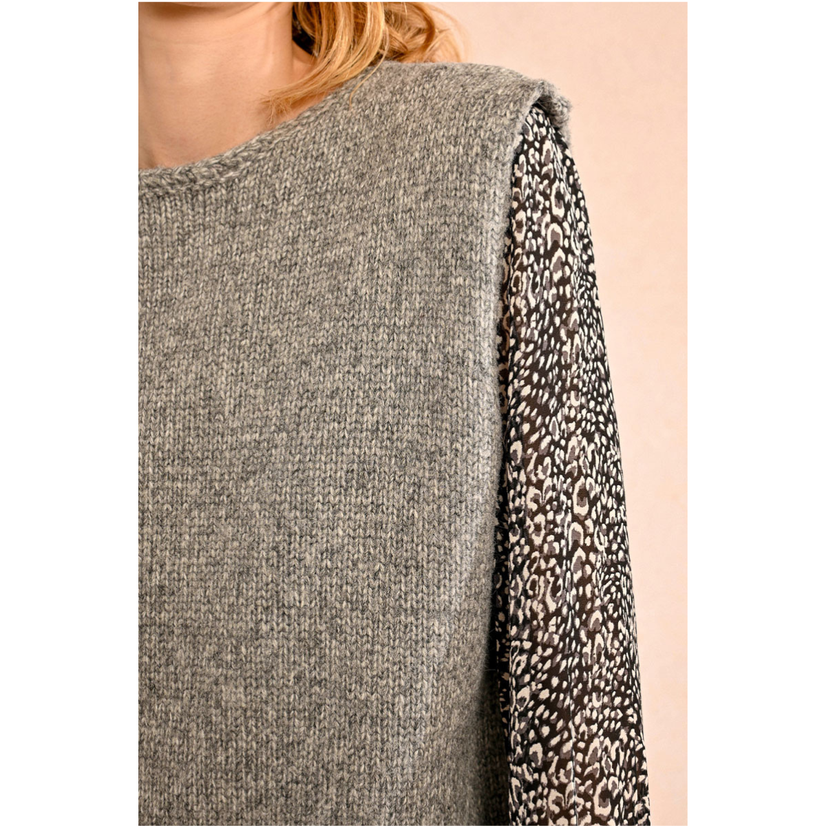 Sleeveless Sweater — Ash Grey