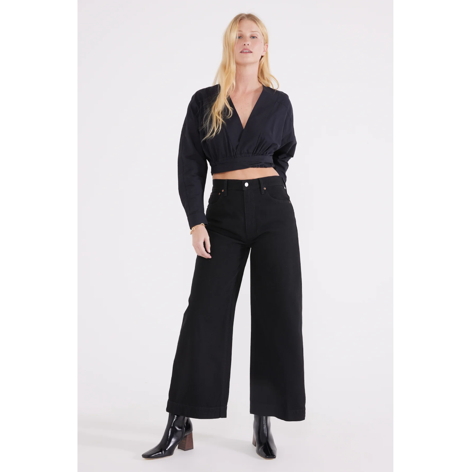 Ética Devon Wide Leg — Black Onyx - Public Mercantile