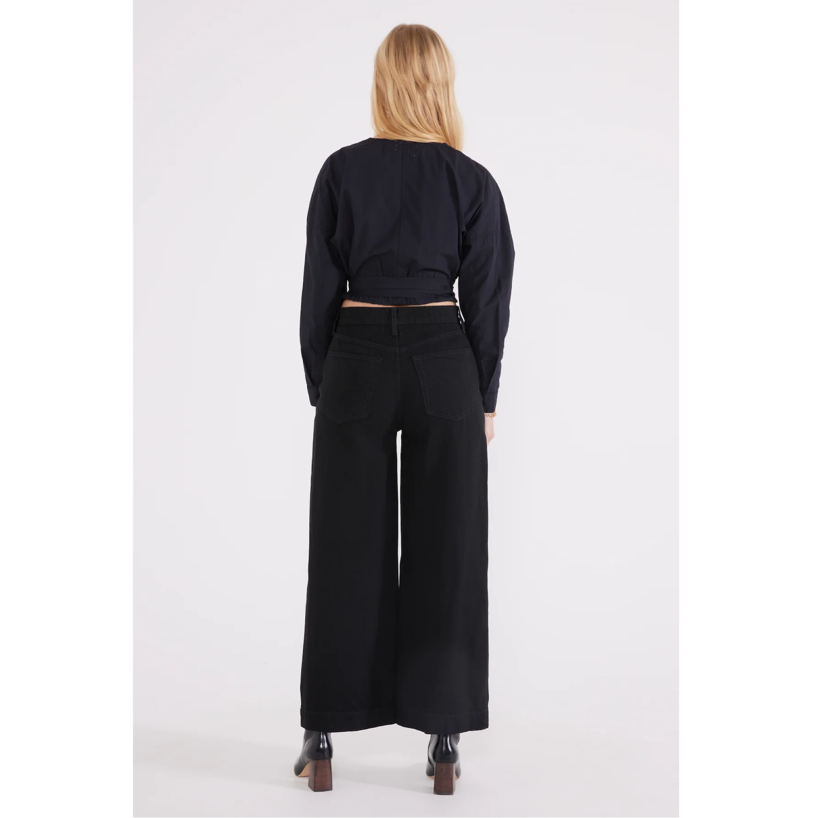 Ética Devon Wide Leg — Black Onyx - Public Mercantile