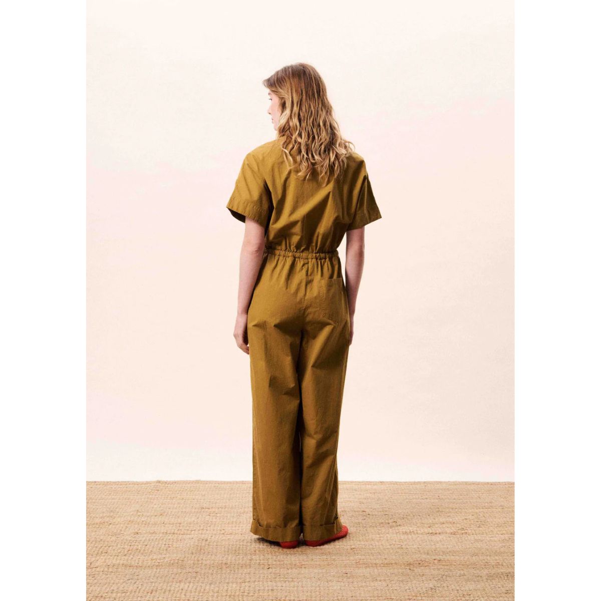 FRNCH Galatee Jumpsuit — Olive - Public Mercantile