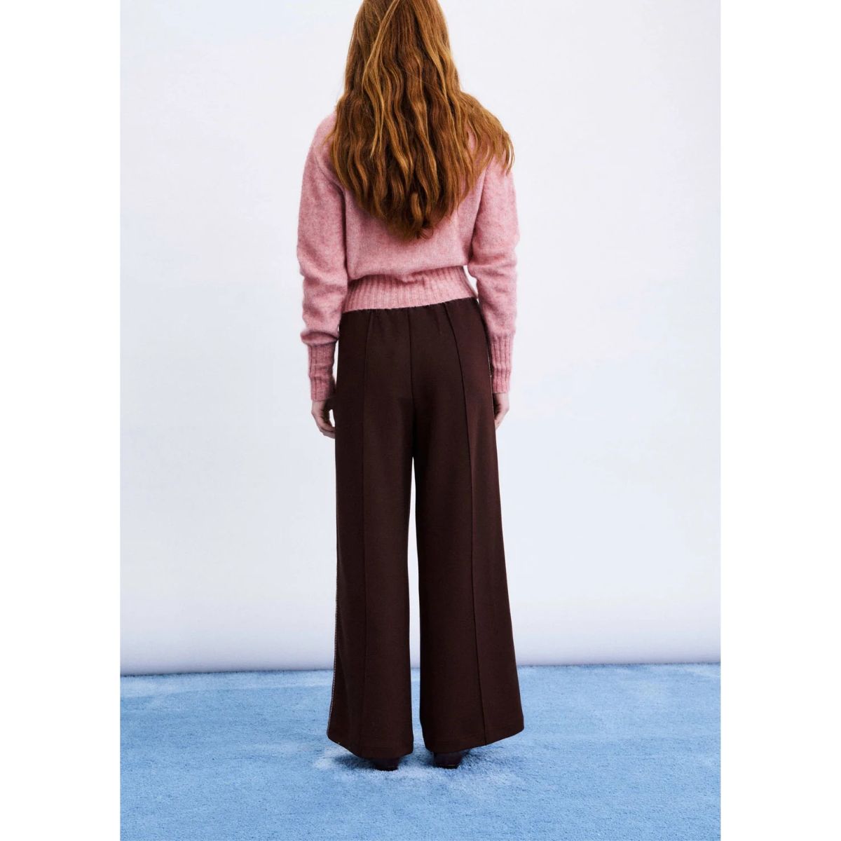 Robe à smocks rayée